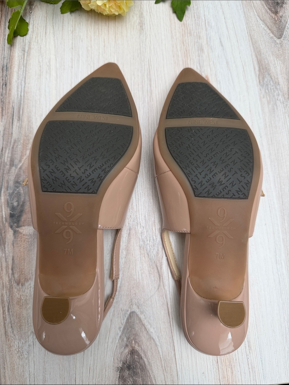 NINE WEST Calun 9x9 Mary Jane Slingbacks Size 7 - Picture 5 of 8